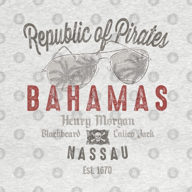 Nassau Bahamas Pirate Vintage by Designkix